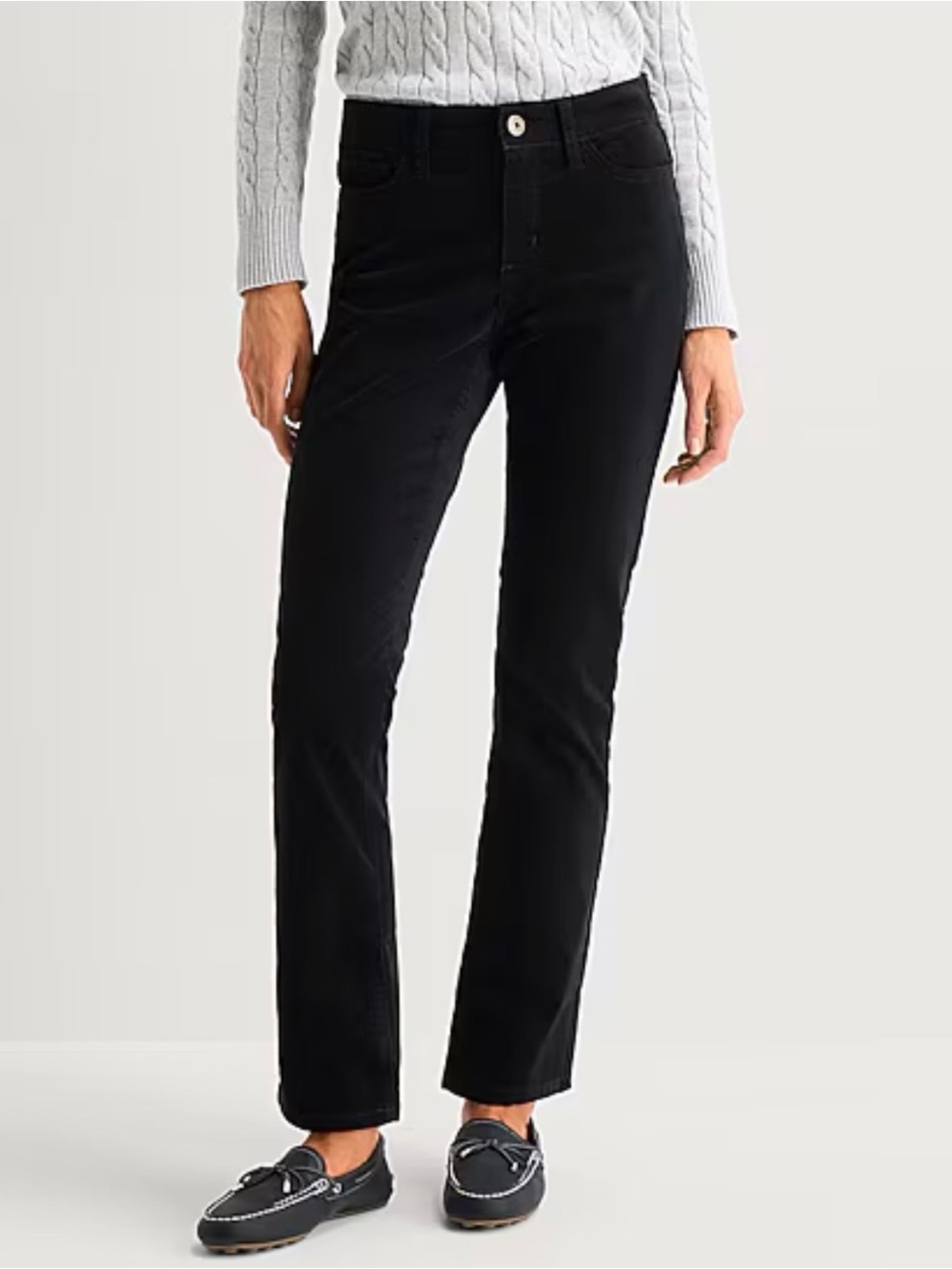 St. John's Bay Black Straight-Leg Women's Jeans